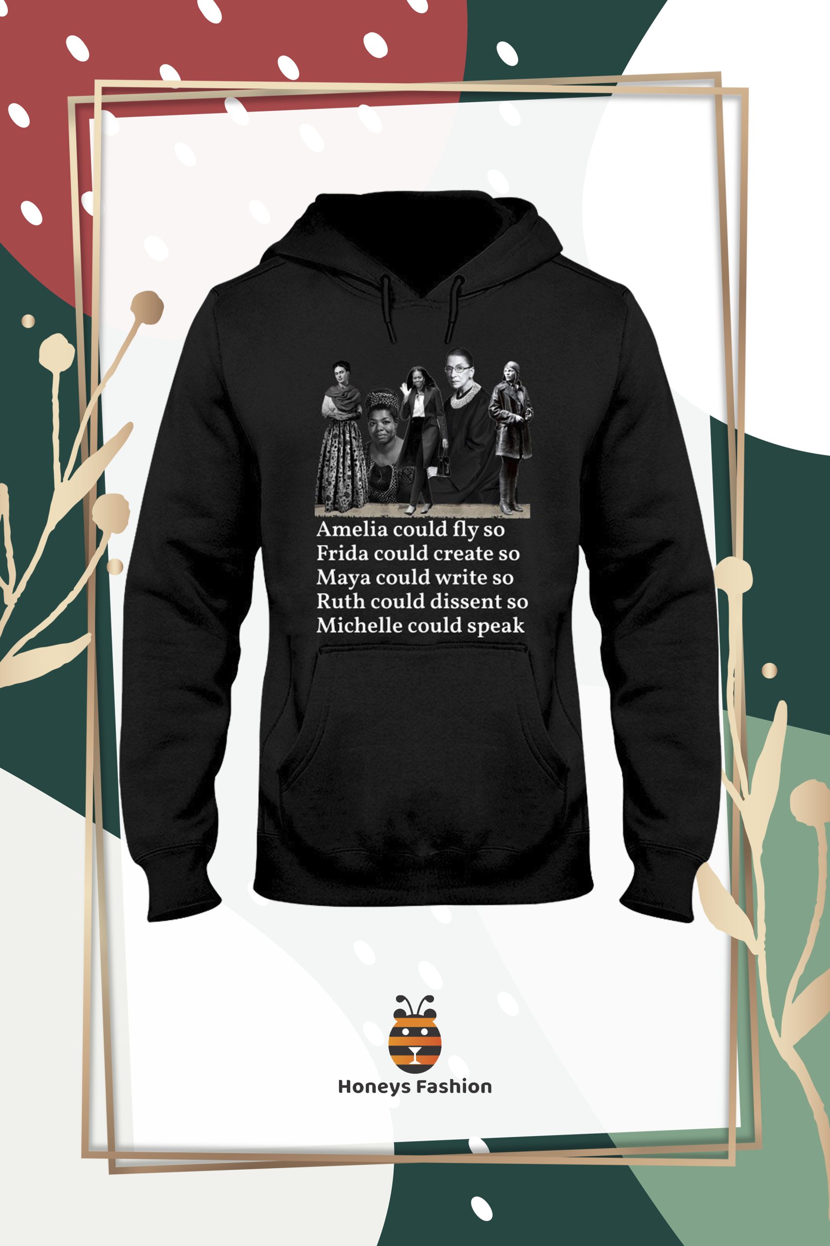 Black Feminist Amelia could fly so Frida could Create so shirt hoodie