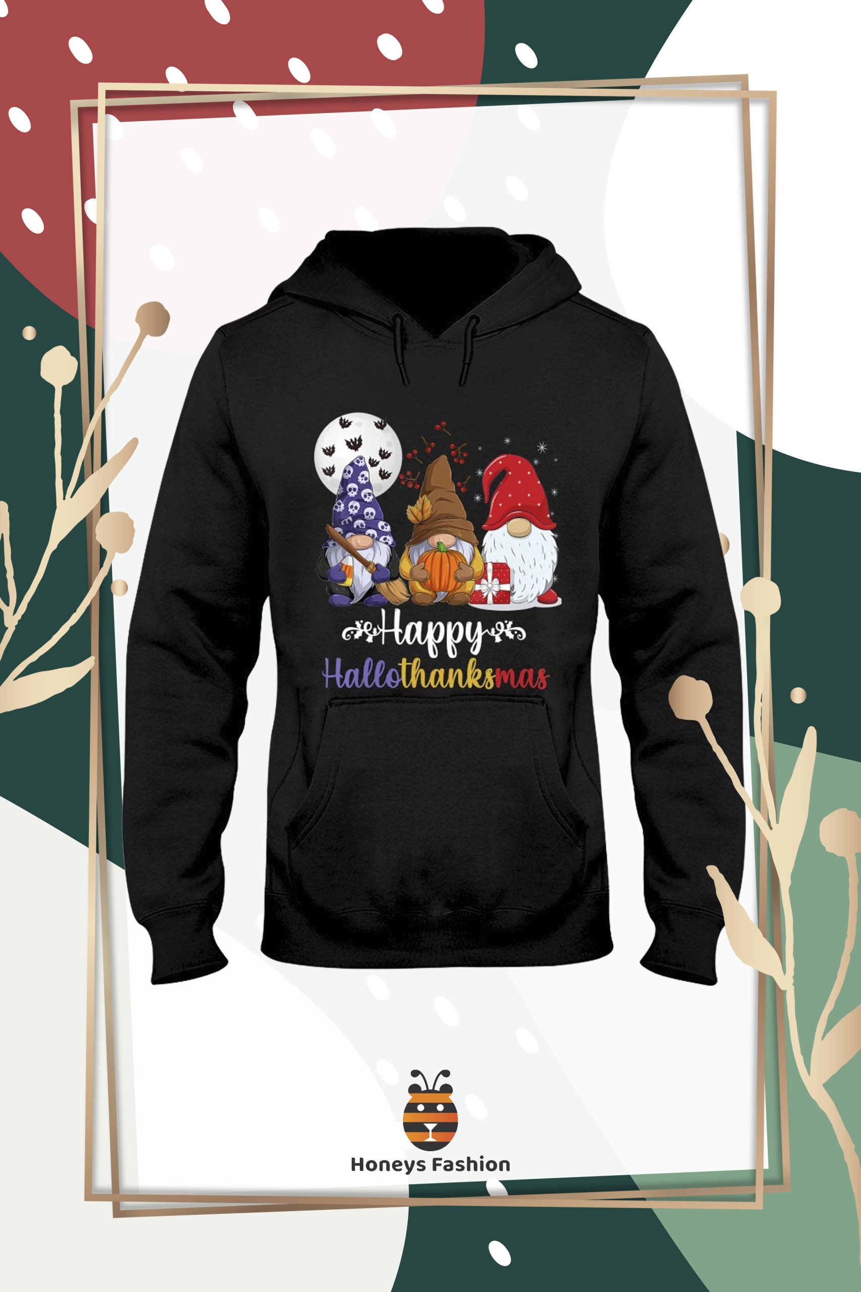 Gnomes happy hallothanksmas shirt hoodie