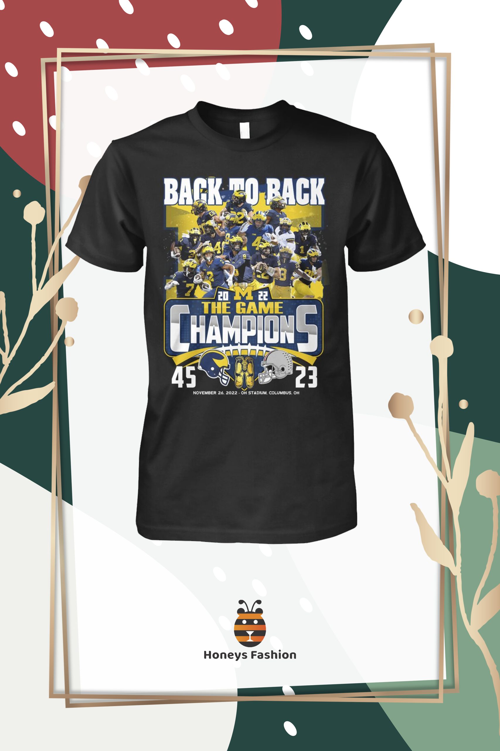 Michigan Wolverines Back To Back 2022 The Game Champions shirt hoodie