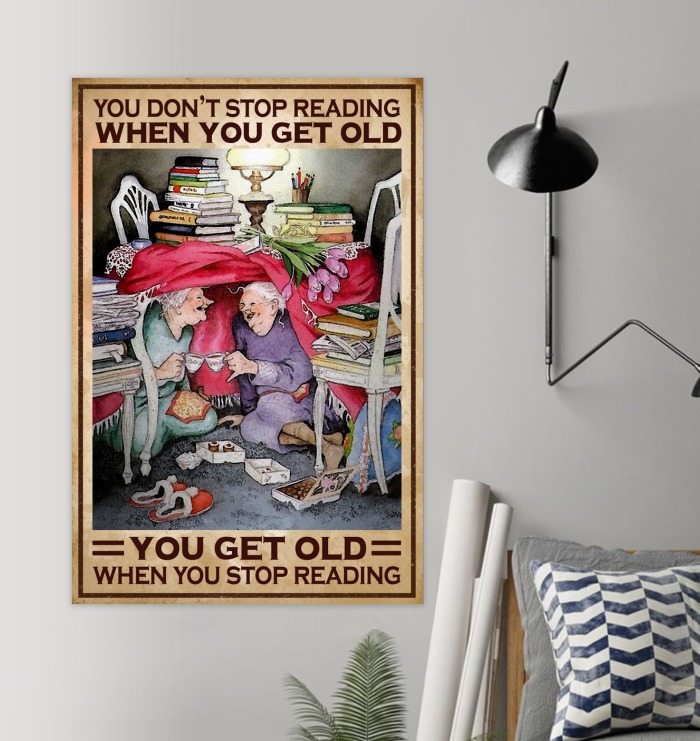 Never underestimate an old lady who loves reading books poster