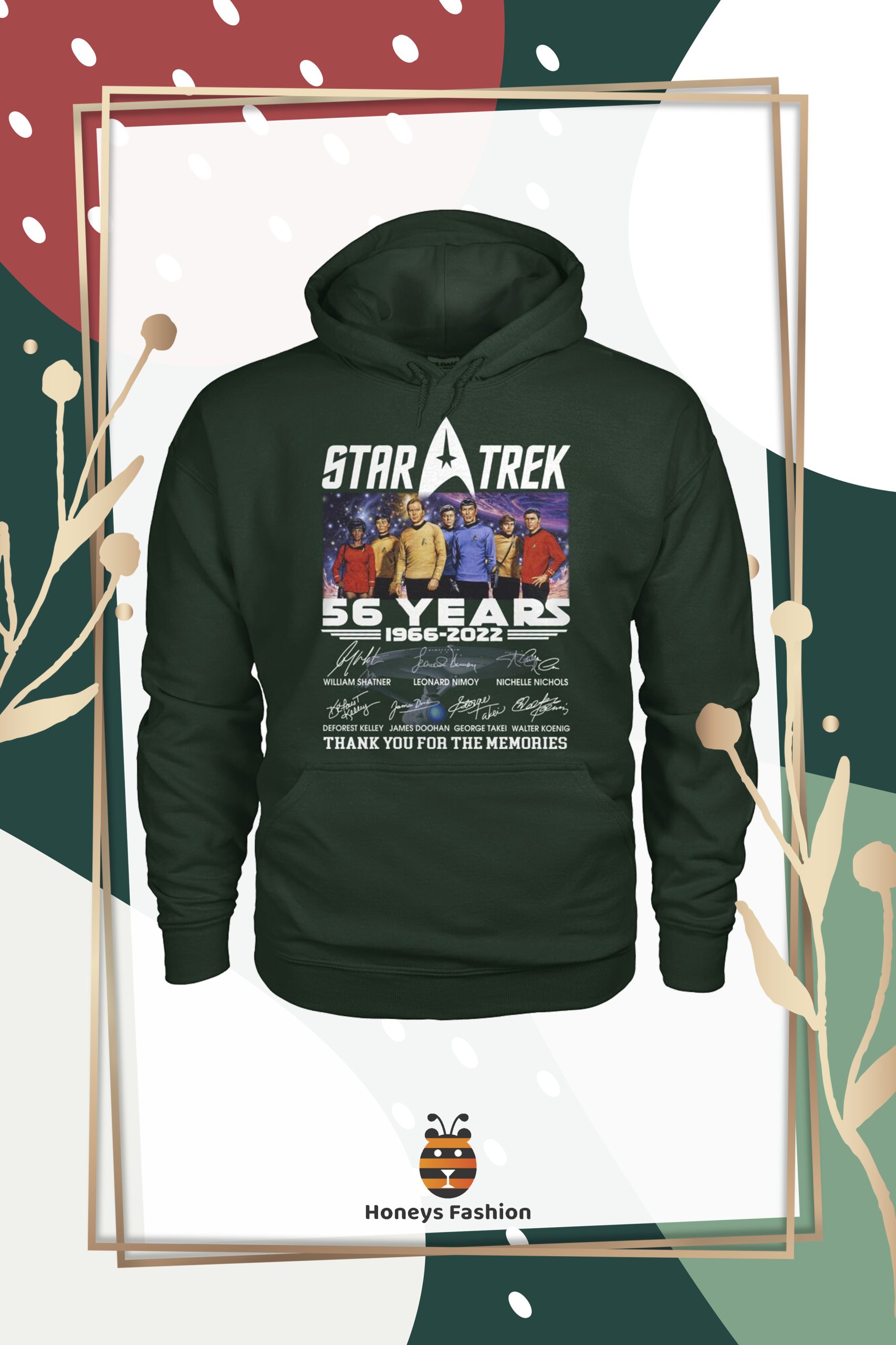 Star Trek 56 Years Thank You For The Memories Signature shirt hoodie