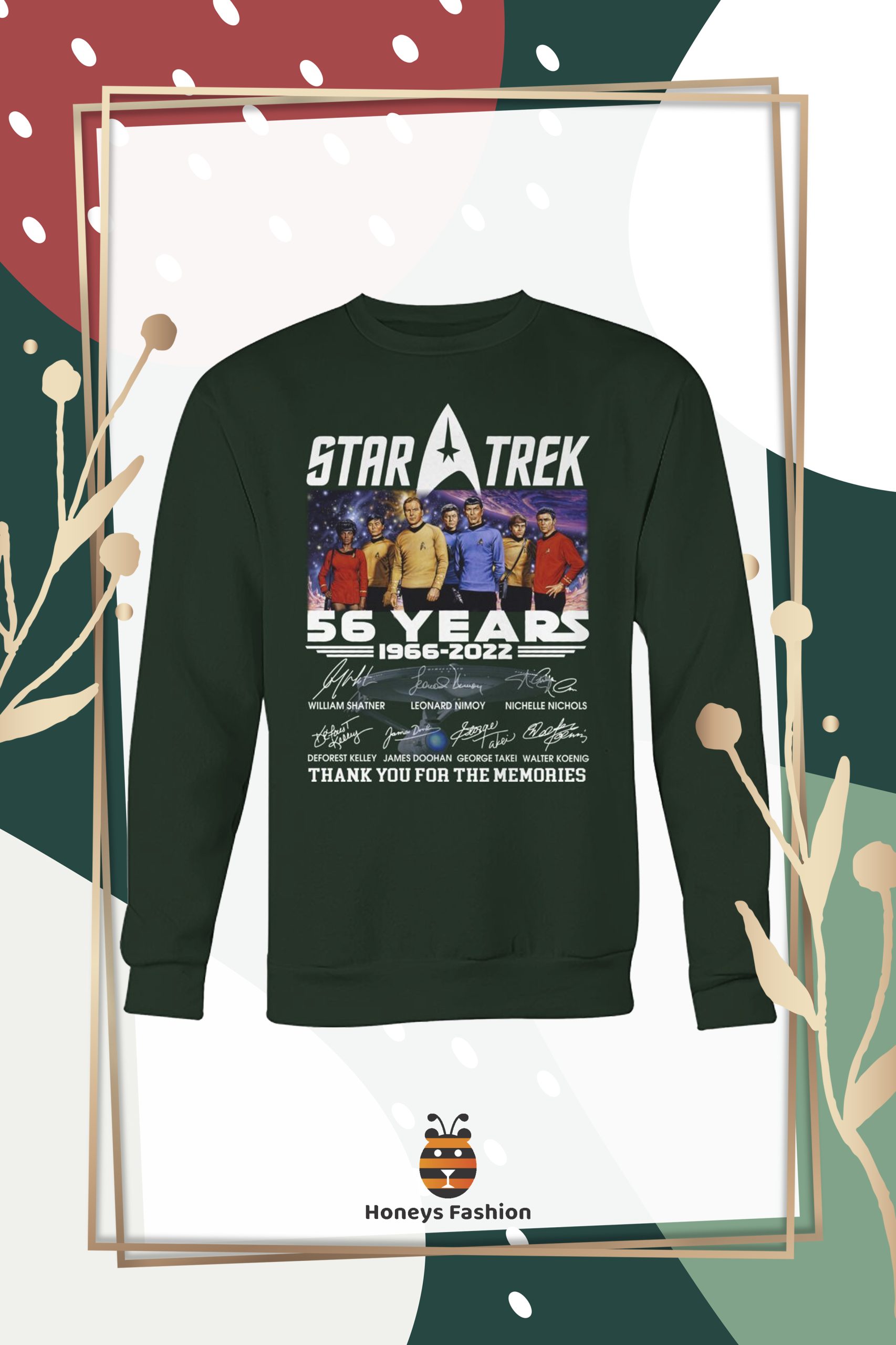 Star Trek 56 Years Thank You For The Memories Signature shirt hoodie