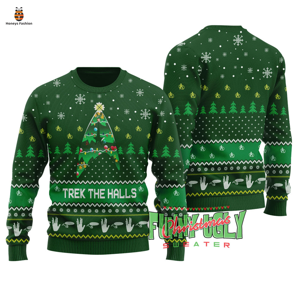 Star Trek Trek The Hall Ugly Christmas Sweater