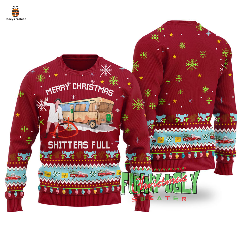 National Lampoon Shitters Ugly Christmas Sweater