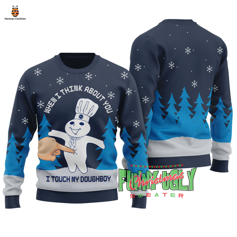Pillsbury I Touch My Doughboy Ugly Christmas Sweater