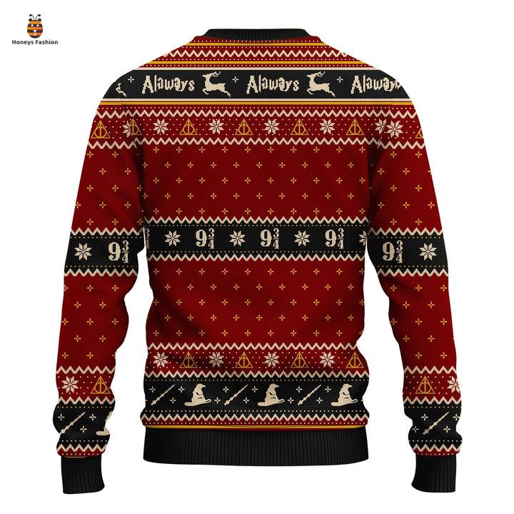 Harry Potter Hogwarts 934 King’s Cross Station Red Black Ugly Christmas Sweater