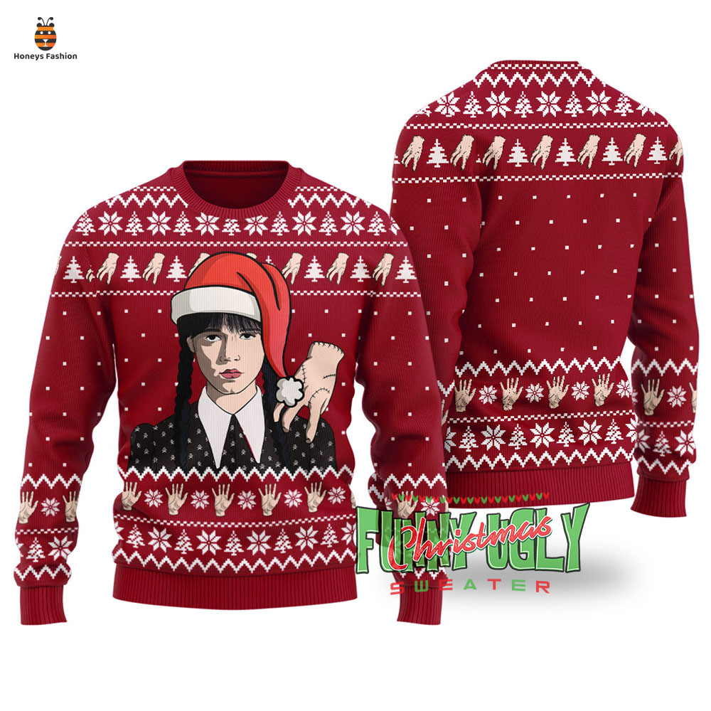 Wednesday The Addams Family Ugly Christmas Sweater