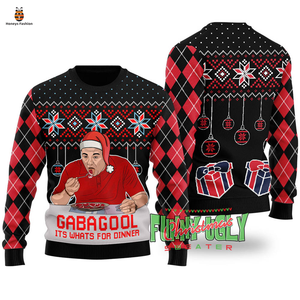 Tony Soprano Gabagool Its Whats For Dinner Ugly Christmas Sweater