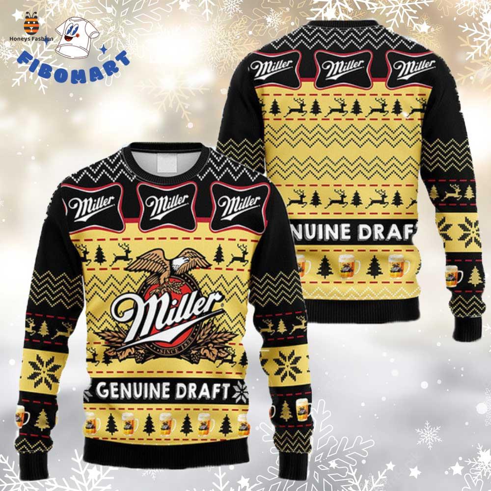 Miller Genuine Draft Ugly Christmas Sweater