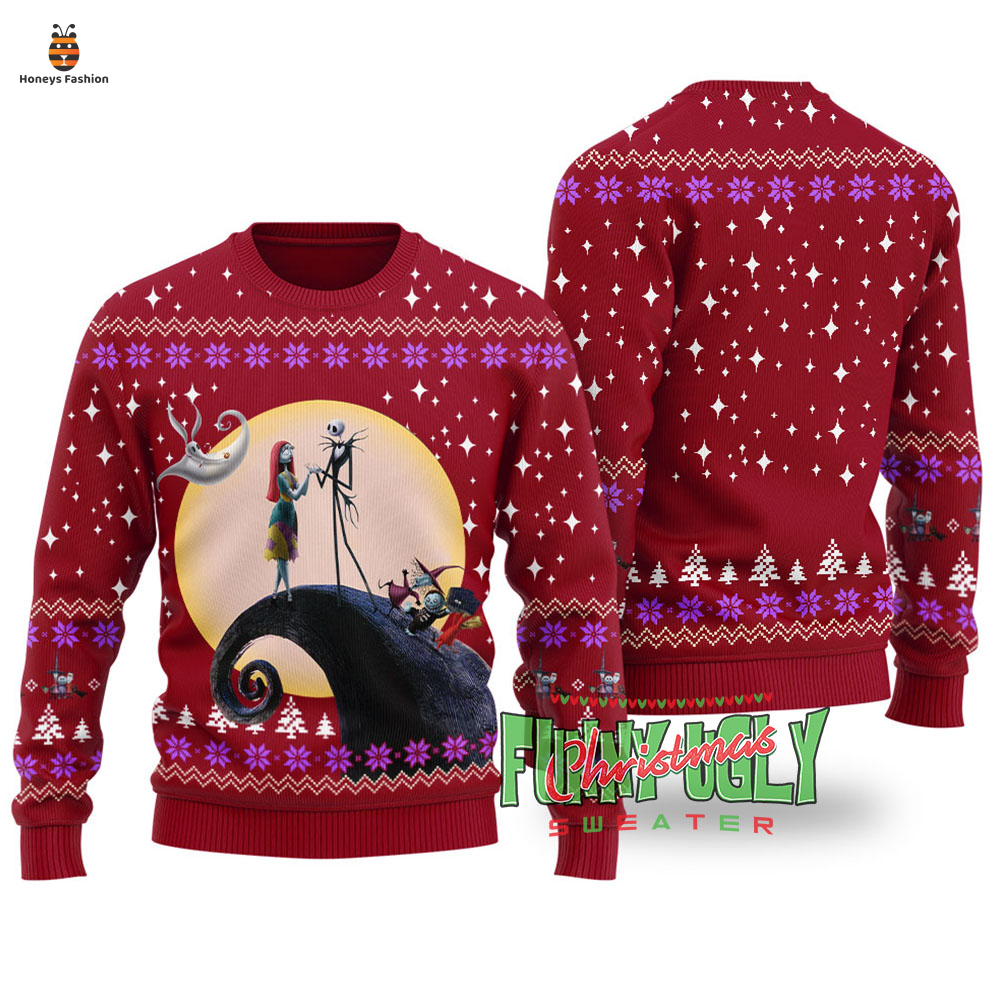 Jack N Sally Nightmare Before Christmas Ugly Sweater