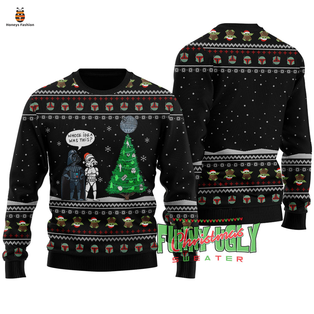 Star Wars Whose Ide A Was This Ugly Christmas Sweater