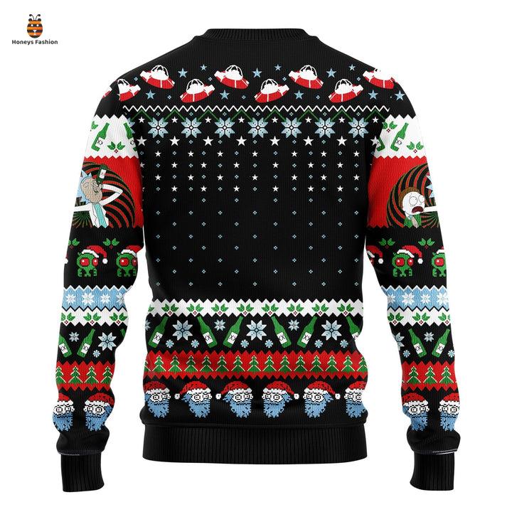 Rick And Morty Let’s Get Schwifty Beer Black Ugly Christmas Sweater