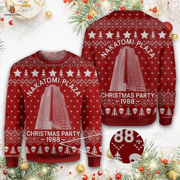 Die Hard Nakatomi Plaza Christmas Party 1988 Red Ugly Christmas Sweater