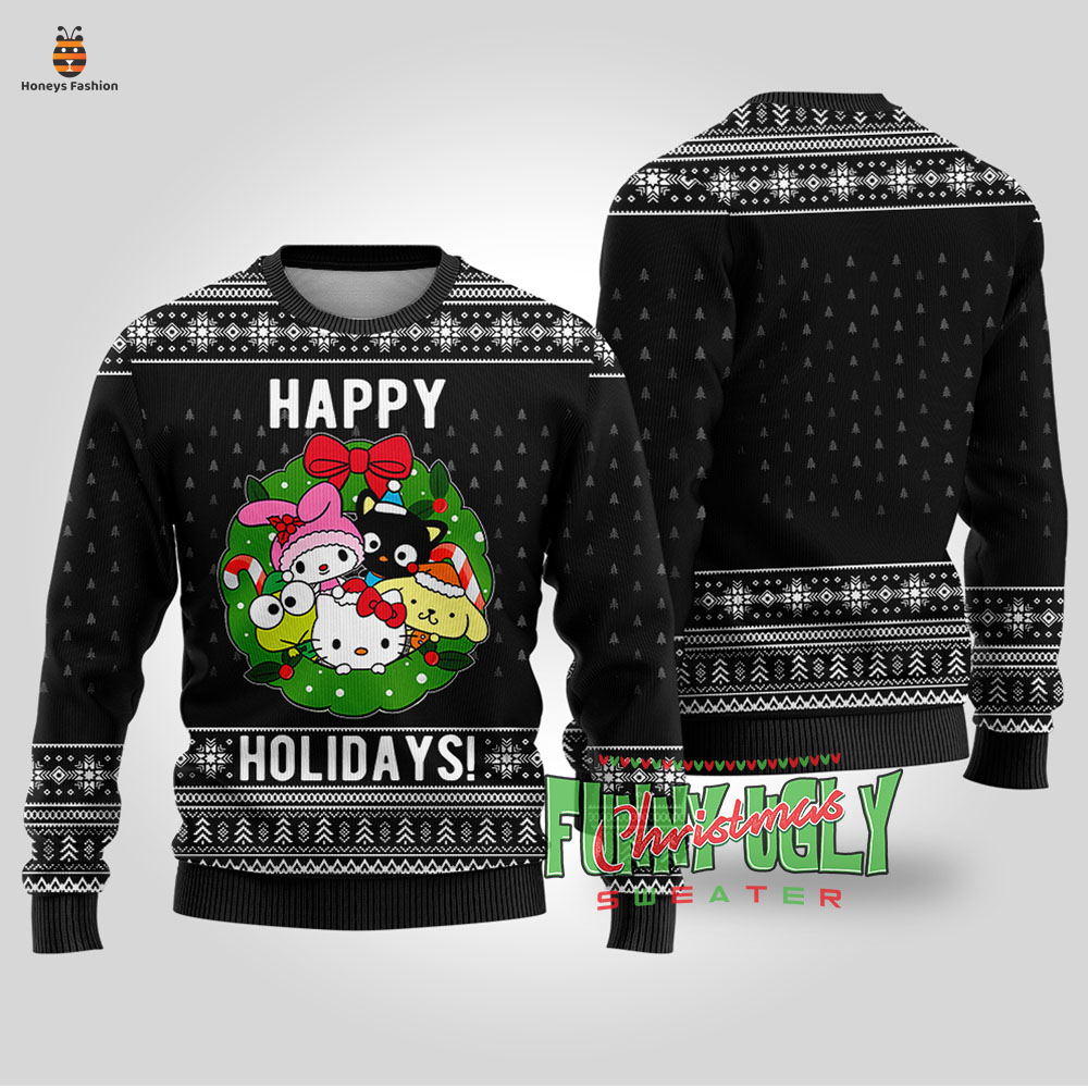 Happy Holiday Hello Kitty Ugly Christmas Sweater