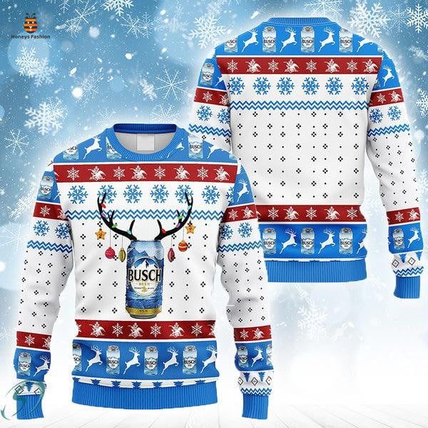 Reindeer busch beer ugly christmas sweater