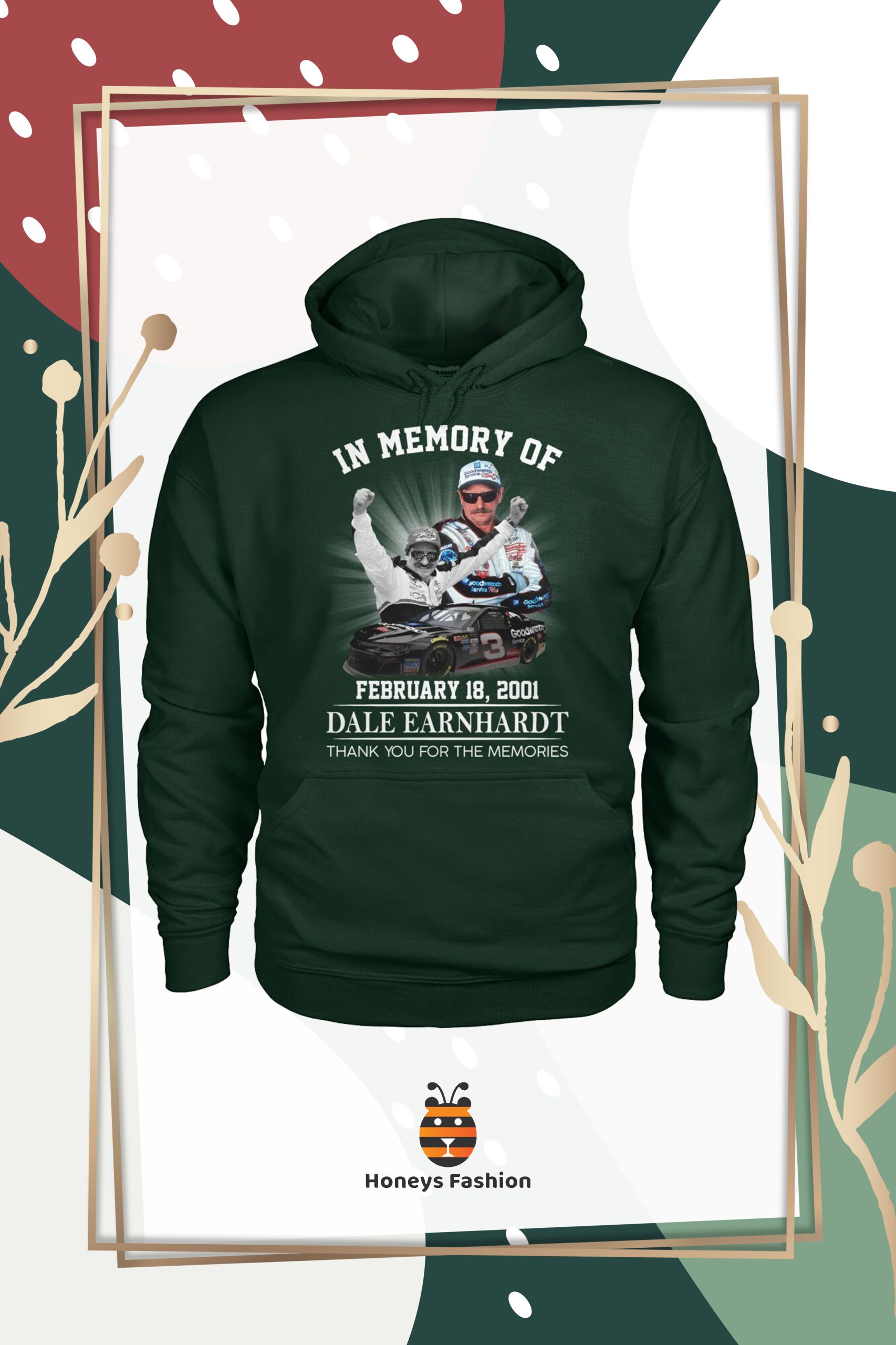 In Memory Of Dale Earnhardt Thank You For Memories Shirt Hoodie