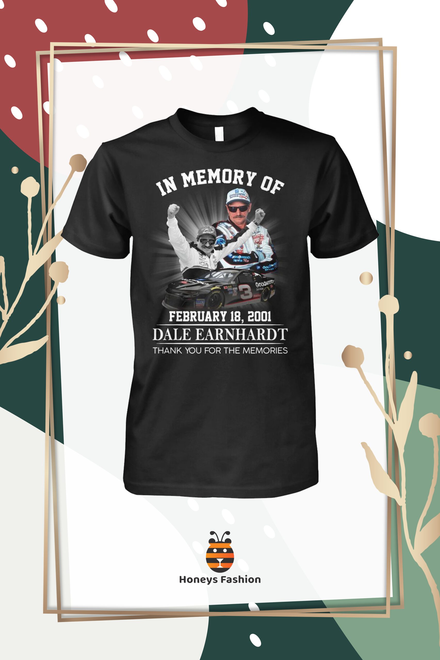 In Memory Of Dale Earnhardt Thank You For Memories Shirt Hoodie