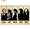 Lead Sat Walk Run Rule Harriet Horizontal Poster