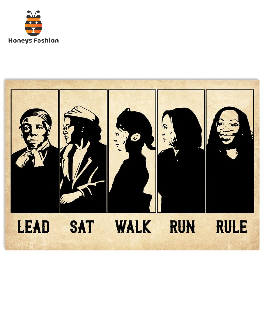 Lead Sat Walk Run Rule Harriet Horizontal Poster