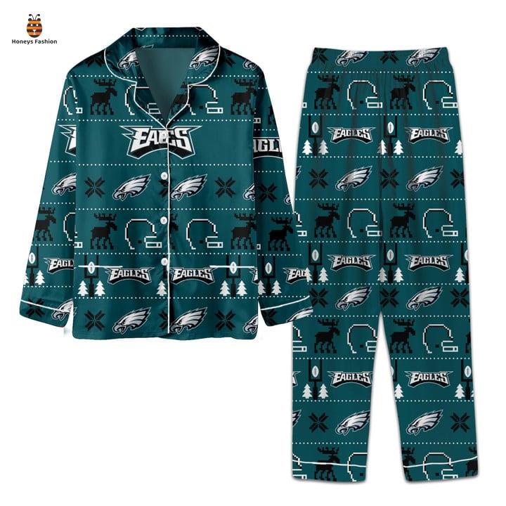 Philadelphia Eagles Reindeer Mascot Pajamas Set