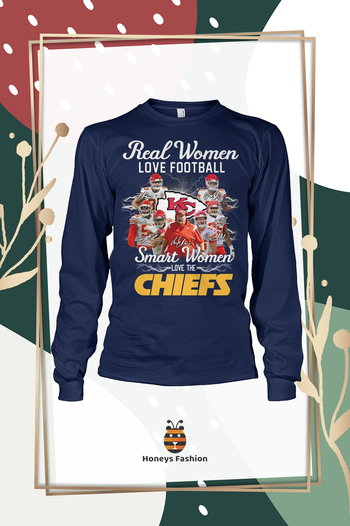 Real Women Love Football Smart Women Love The Chiefs  Hoodie Shirt