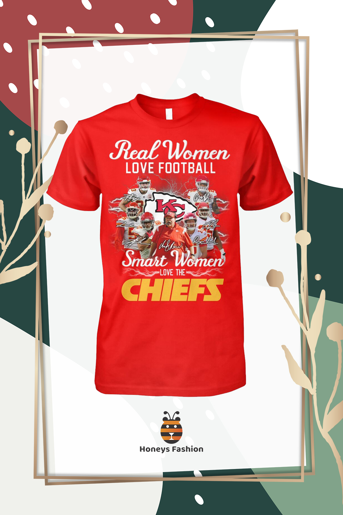 Real Women Love Football Smart Women Love The Chiefs Hoodie Shirt