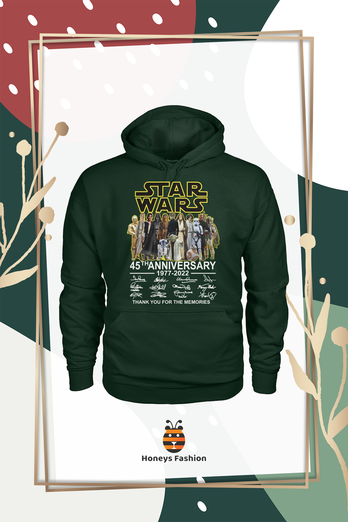 Star Wars 45th Anniversary Signature Thank You For The Memories Shirt Hoodie