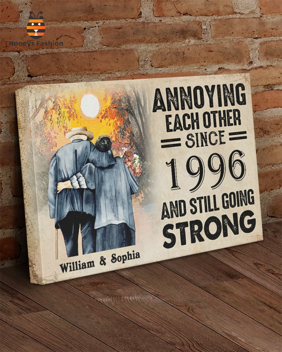 William And Sophia Annoying Each Other Since 1996 And Still Going Strong Canvas