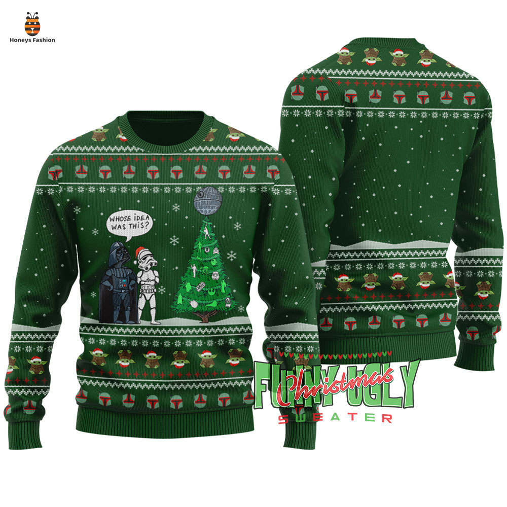 Star Wars Whose Ide A Was This Ugly Christmas Sweater