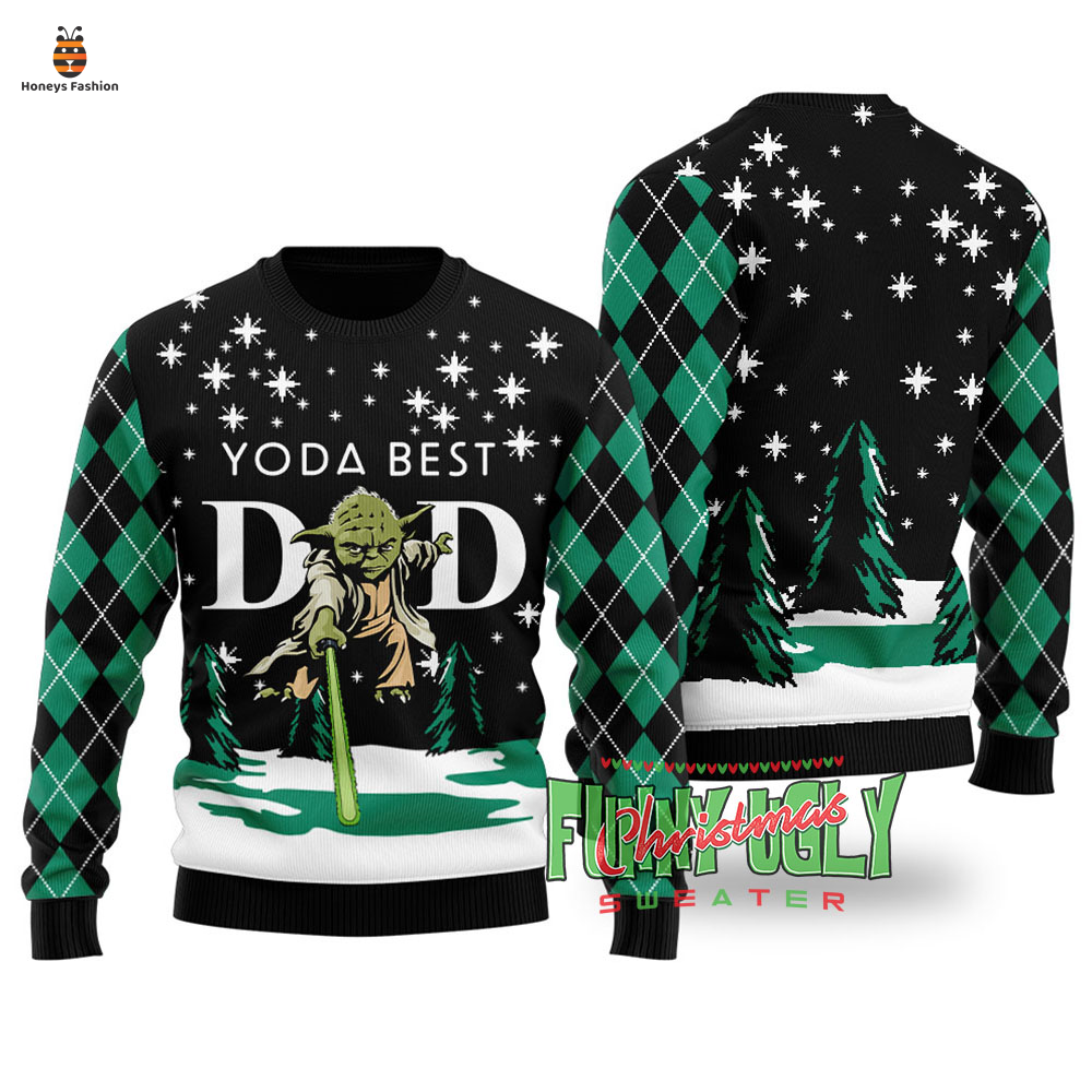 Master Yoda Best Dad Star Wars Ugly Christmas Sweater