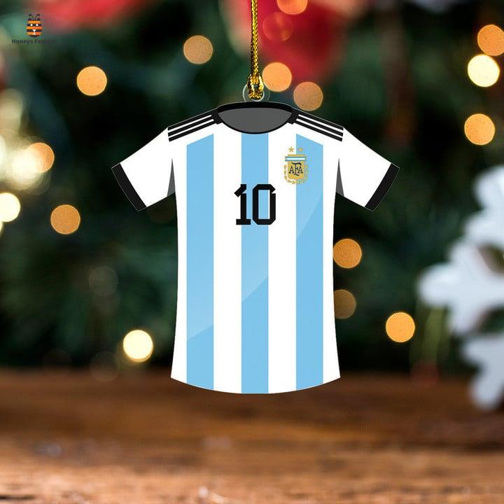Lionel Messi Team Jersey Argentina Ornament