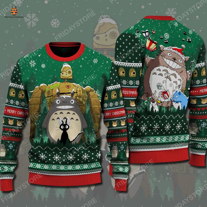 Studio Ghibli Toro And Kiki's Kiki's Delivery Service Ugly Christmas Sweater
