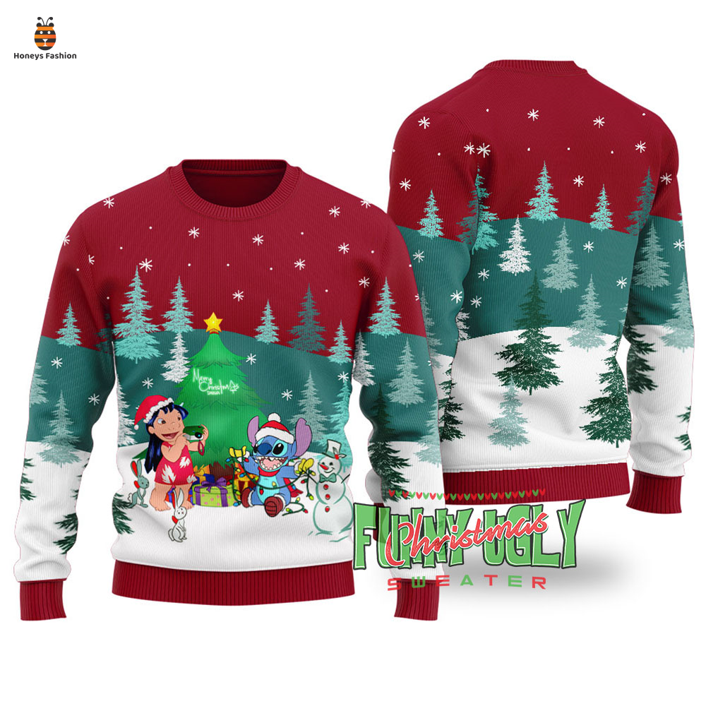 Disney Lilo And Stitch Ugly Christmas Sweater