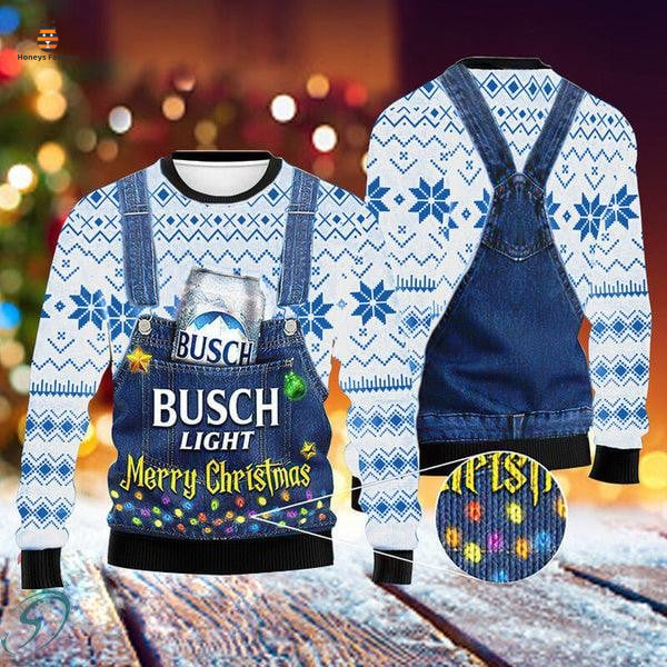 Busch light merry christmas ugly sweater