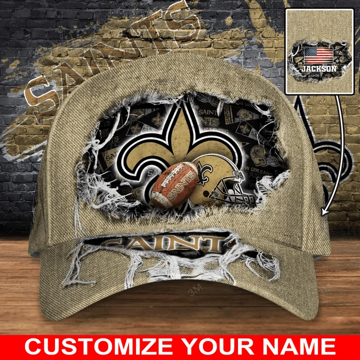 New Orleans Saints Personalized Classic Cap