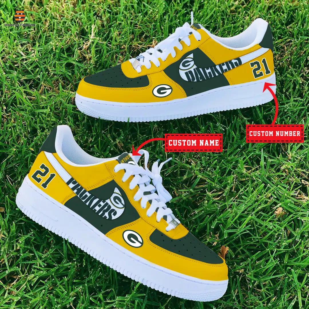 NFL Green Bay Packers Air Force 1 Custom Name And Number Sneaker