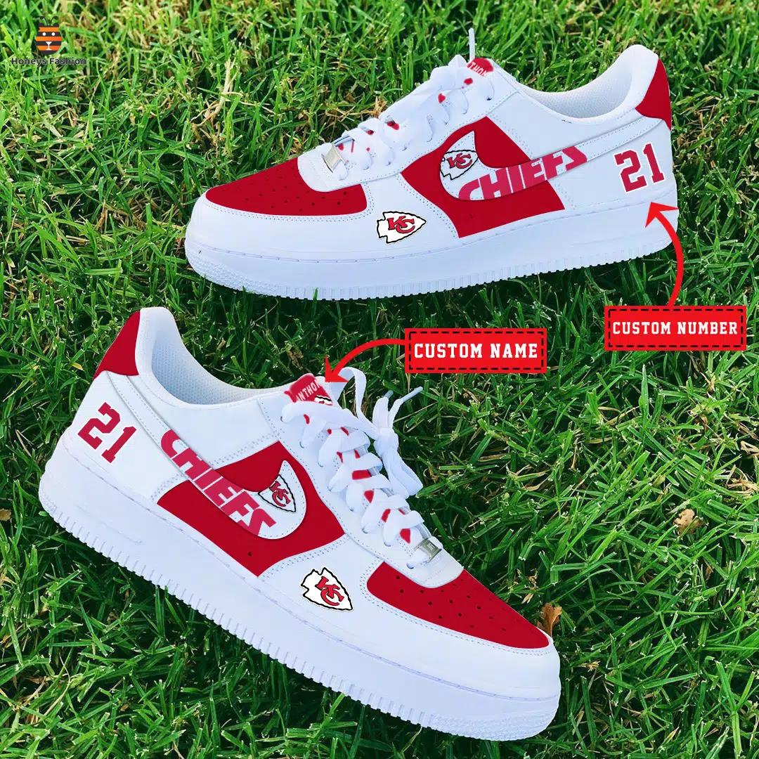 NFL Kansas City Chiefs Air Force 1 Custom Name And Number Sneaker
