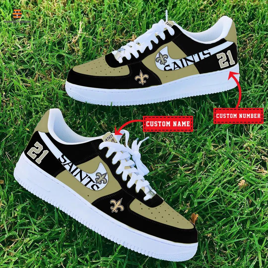 NFL New Orleans Saints Air Force 1 Custom Name And Number Sneaker