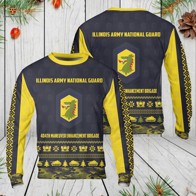 404th Maneuver Enhancement Brigade Of Illinois Army National Guard Ugly Christmas Sweater