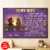 Mario And Peach To my wife i didn’t marry you so i could live with you personalized canvas
