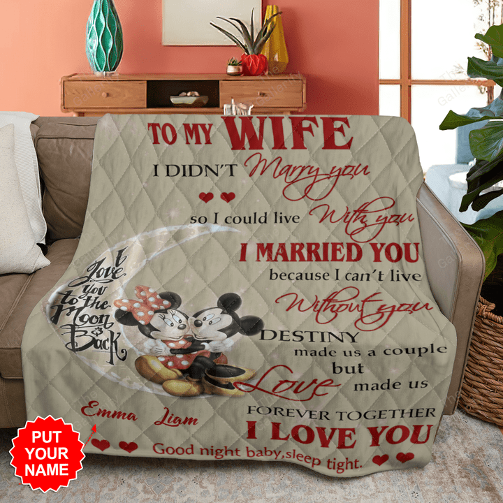 Mickey Mouse Disney Personalized Quilt Blanket
