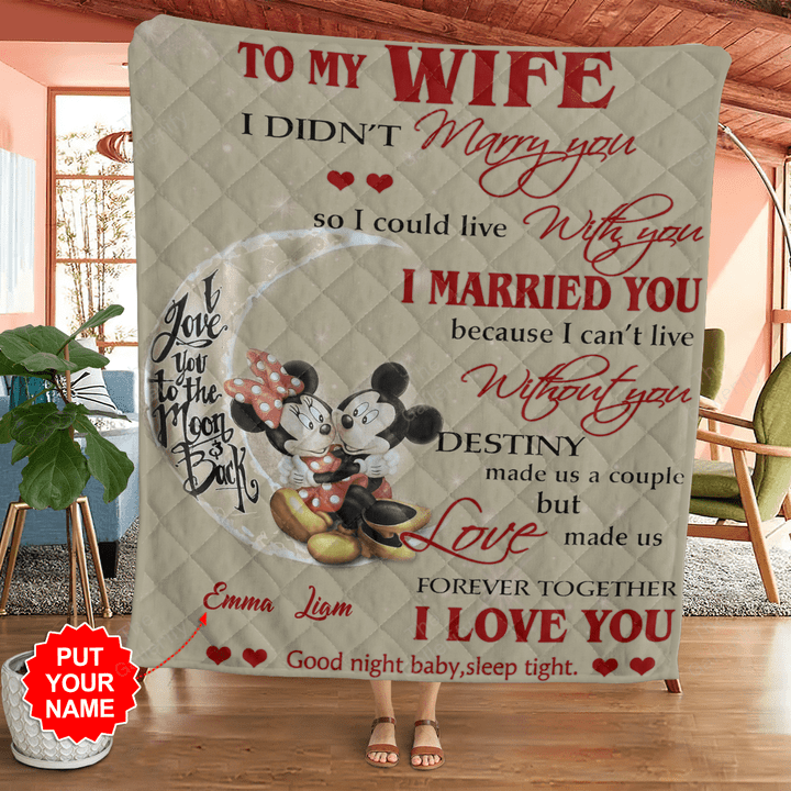 Mickey Mouse Disney Personalized Quilt Blanket