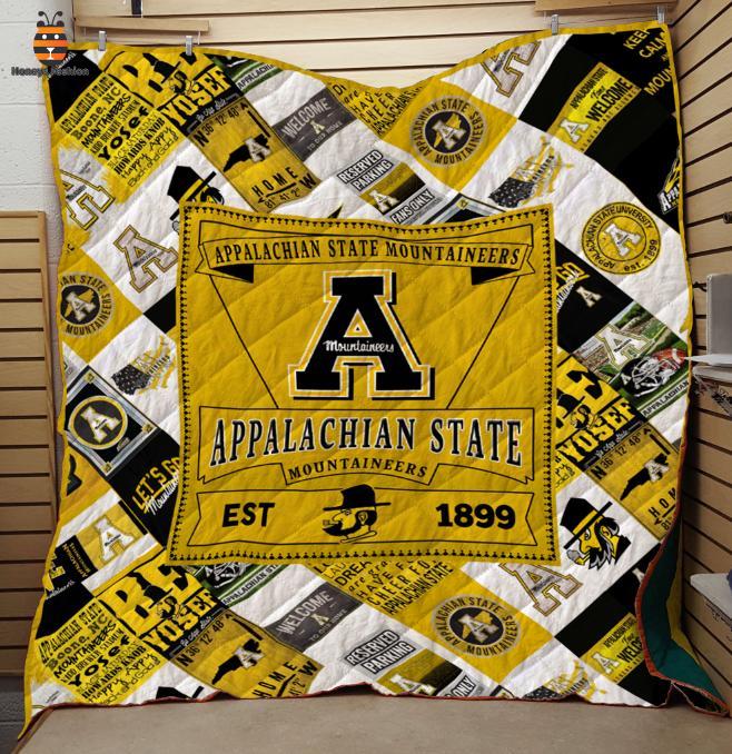 Appalachian State Mountaineers NCAA Est 1899 Quilt Blanket