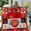 Arsenal FC Come On You Gunners Quilt Blanket