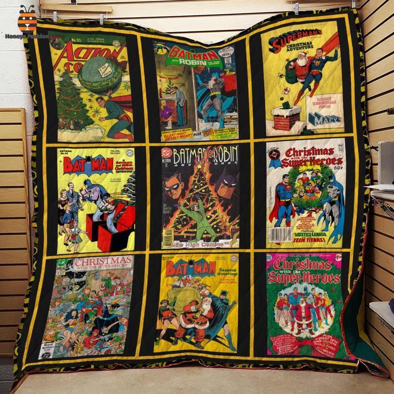 DC Comics Merry Christmas Quilt Blanket