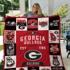 Georgia Bulldogs Est 1785 Keep Calm And Go Dawns Quilt Blanket