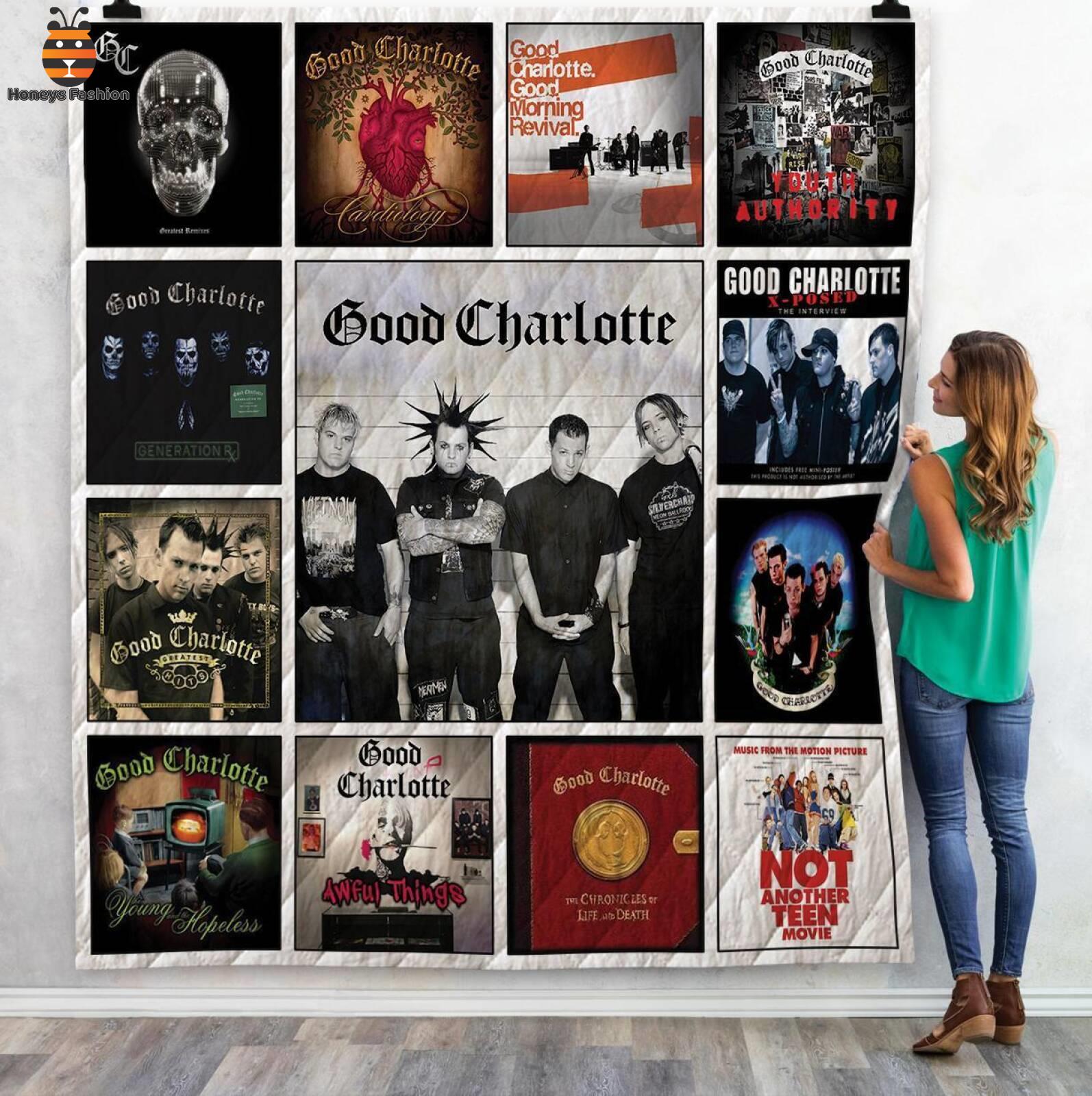 Good Charlotte Albums Rock And Roll Quilt Blanket
