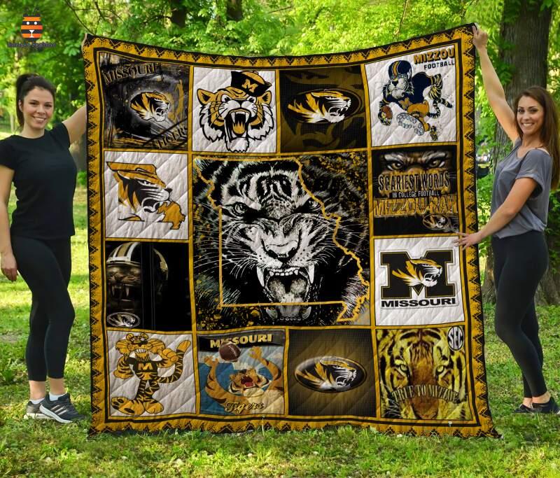 Missori Tigers Mizzou Football Quilt Blanket