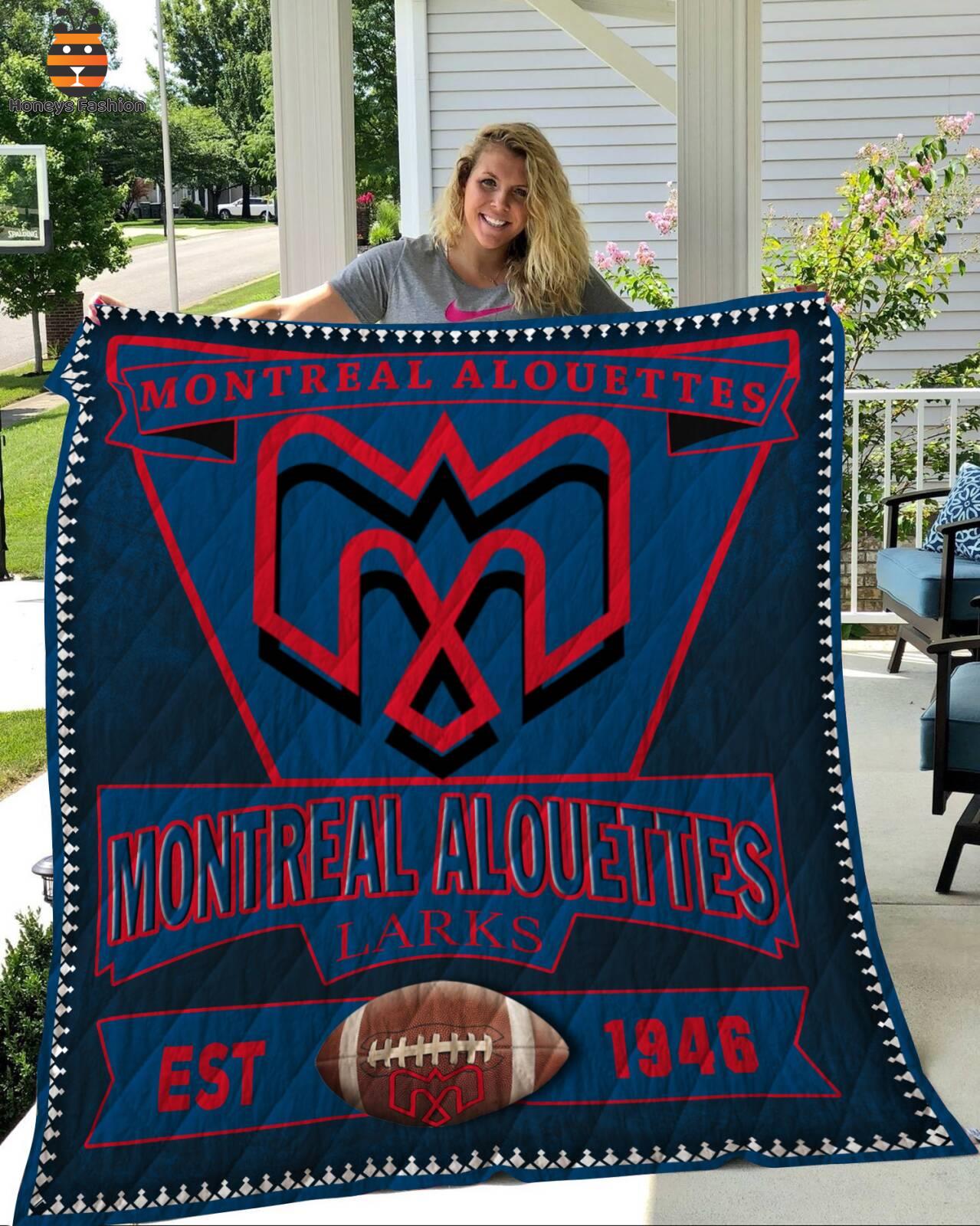 Montreal Alouettes Larks Quilt Blanket