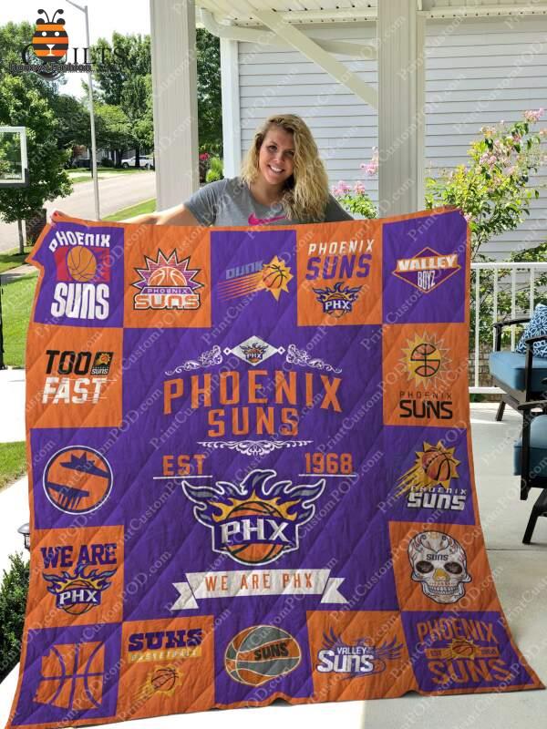 Phoenix Suns Est 1968 We Are PHX Quilt Blanket